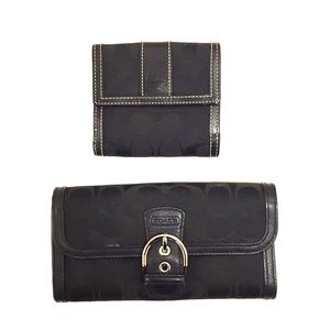 2 Black Coach Wallets